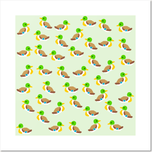 Cute Ducks Pattern Posters and Art